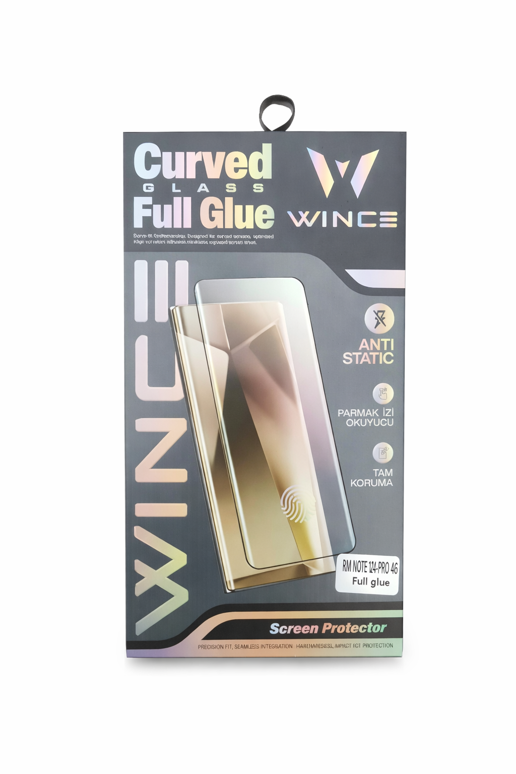 Wince Curved Glass Full Glue Redmi Note 14 Pro 4G Ekran Koruyucu