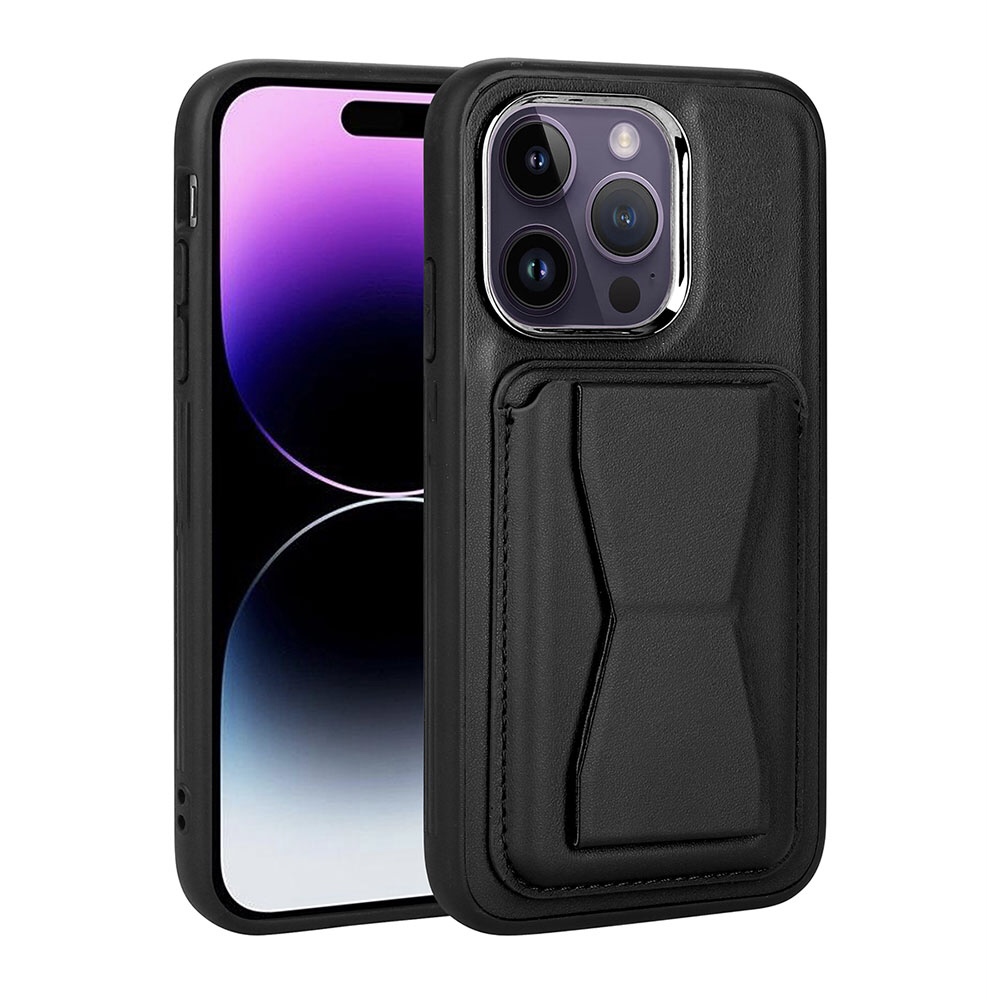 Apple iPhone 14 Pro Kartlı Siyah Kılıf - Şık ve Koruyucu Tasarım