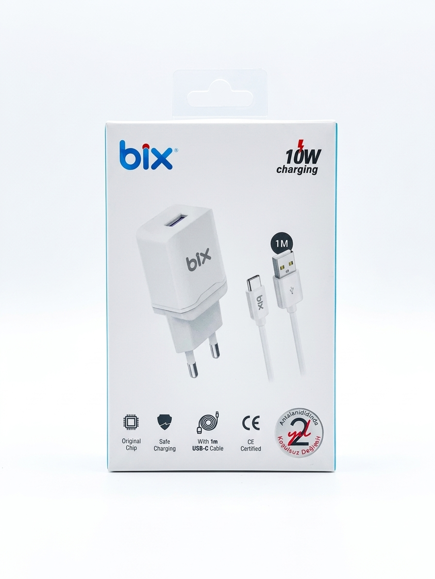Bix 10W Şarj Cihazı: Hızlı ve Güvenilir Telefon Şarjı