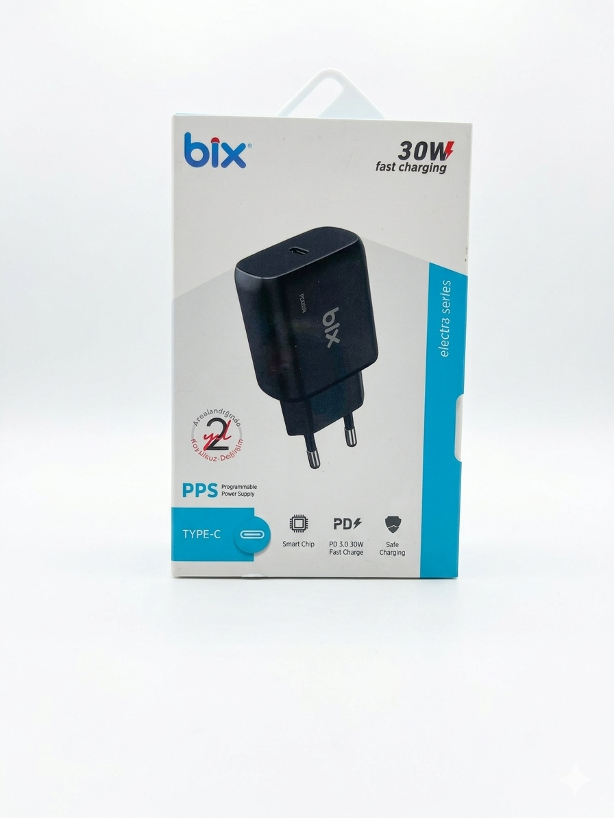Bix 30W Universal Hızlı Şarj Adaptörü - Tüm Cihazlarınız İçin Tek Çözüm